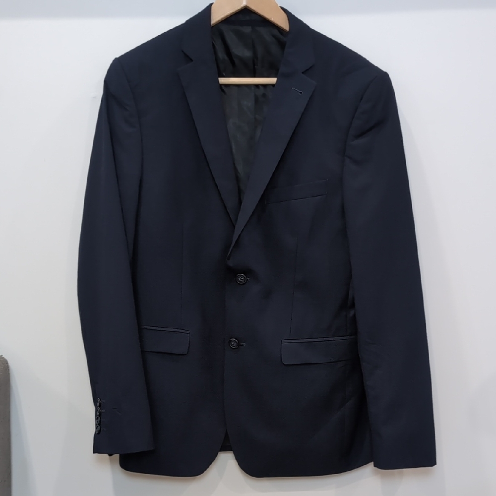 1670 | Men's Dark Navy Johnny Slim Fit Button Up Blazer